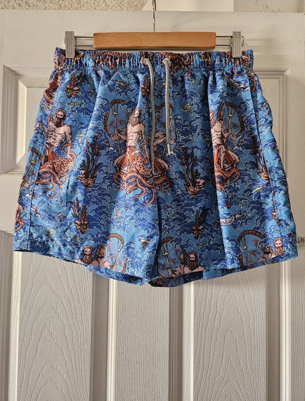 Boardies Men's Blue Mythic Trident Swim Shorts Large